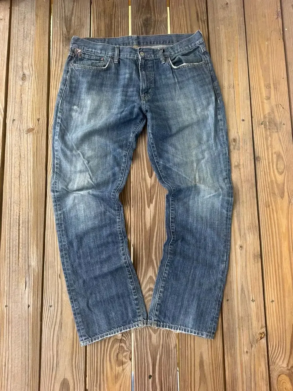 Denim & Supply Ralph Lauren Jeans Size 36x32 Blue Cotton Slouch Fit